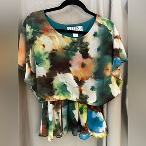 Valeno silk like blouse Size S